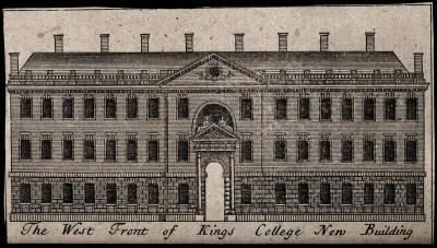King's College, Cambridge: the river façade of the Gibbs building
