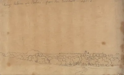 King's Palace at Portici from the Boschetto, September 2