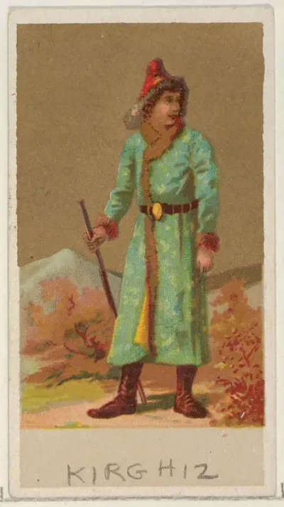 Kirghiz, from the Natives in Costume series (N16), Teofani Issue, for Allen & Ginter Cigarettes Brands
