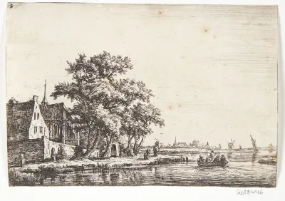 Kirkegård ved en flod