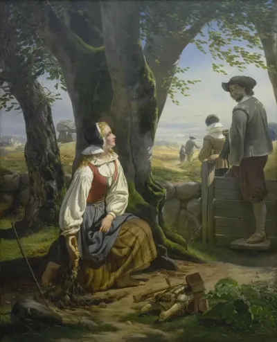 Kirsten Svendsdatter Finds the Gold Horn at Gallehus on 20 July 1639