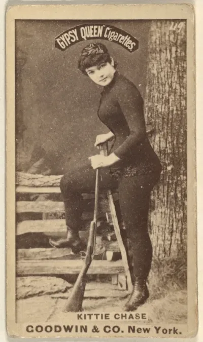 Kittie Chase, from the Actors and Actresses series (N171) for Gypsy Queen Cigarettes