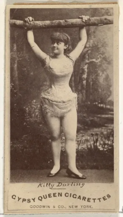 Kitty Darling, from the Actors and Actresses series (N171) for Gypsy Queen Cigarettes