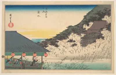 Kiyomizu Temple (Kiyomizu), from the series Famous Views of Kyoto (Kyōto meisho no uchi)