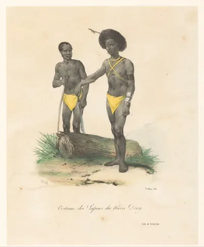 Kleding van de inwoners van Havre-Dorey (Papoea-Nieuw-Guinea)