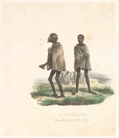 Kleding van de inwoners van King George Sound (West-Australië)