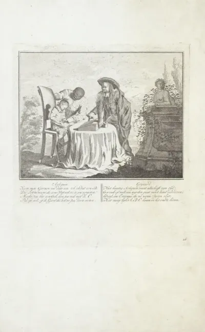 Kleine Arlequin leert lezen