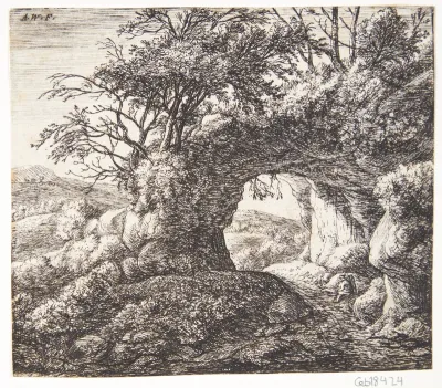 Klippe gennembrudt af en vej
