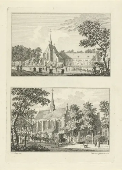 Klooster Gaasdonk bij Goch en klooster Mariënwater te Weeze, 1743