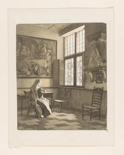 Kloosterkamer met non