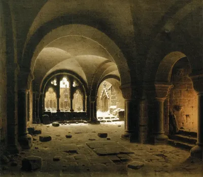 Klosterhalle im Schnee