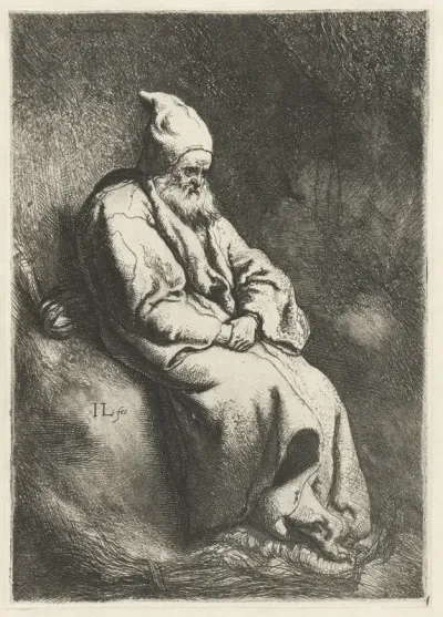 Kluizenaar in een grot