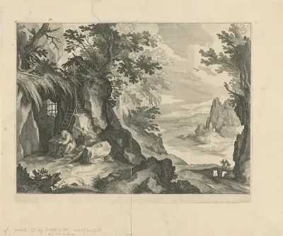 Kluizenaar in landschap