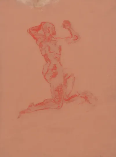 Kneeling Male Nude