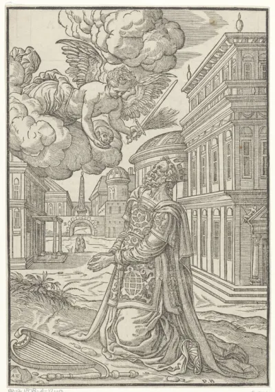 Knielende David