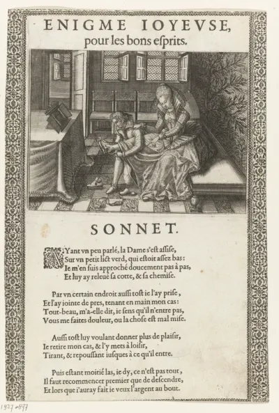 Knielende man trekt een vrouw de schoen aan
