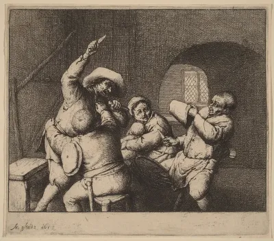 Knife Fight Among Peasants