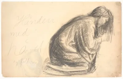 Knælende Maria