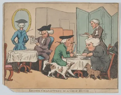 Known Characters in a Chop House