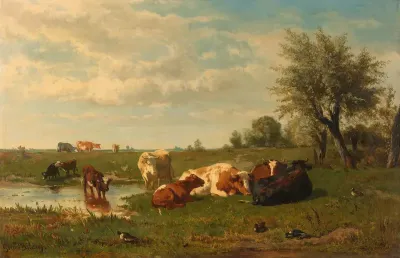 Koeien in de weide