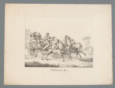 Koets met drie paarden