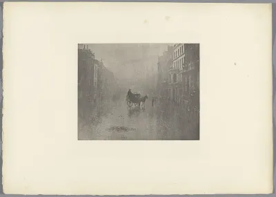 Koets op straat in Londen