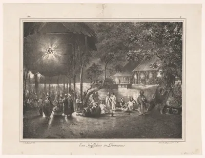 Koffiehuis in Damascus