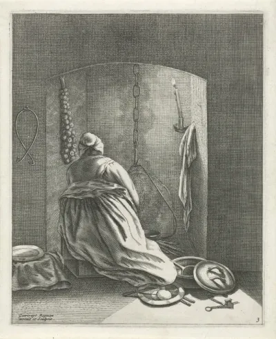 Kokende vrouw