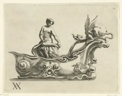 Kom met vrouw en draak