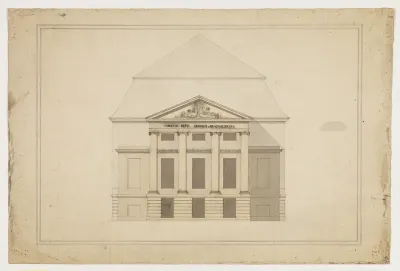 Komediehuset. Forslag til facade