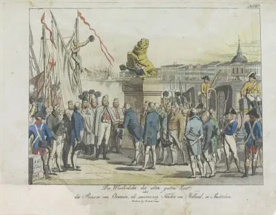 Komst van de Souverein Vorst te Amsterdam, 1813