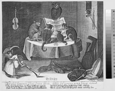 Koncert af ugle, katte og aber