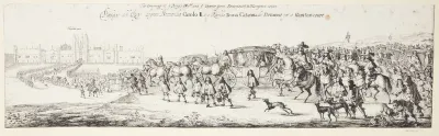 Kong Karl II og dronningens ankomst til Hampton Court