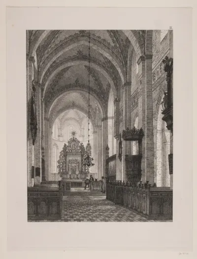 "Kongegravene i Ringsted Kirke". Planche II