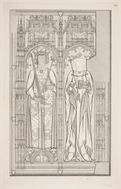 "Kongegravene i Ringsted Kirke". Planche XVII