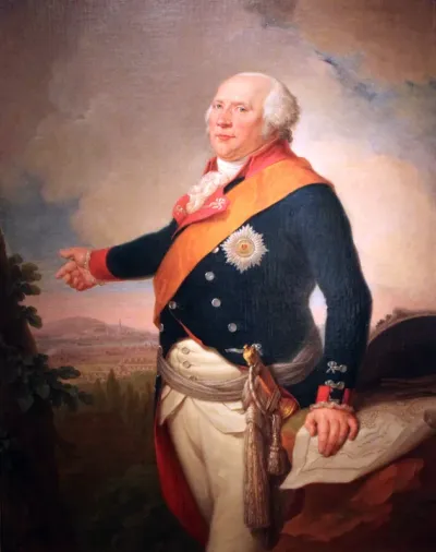 König Friedrich Wilhelm II. von Preußen vor Frankfurt am Main
