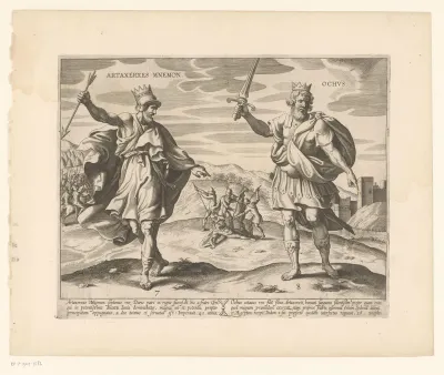 Koning Artaxerxes II en koning Artaxerxes III