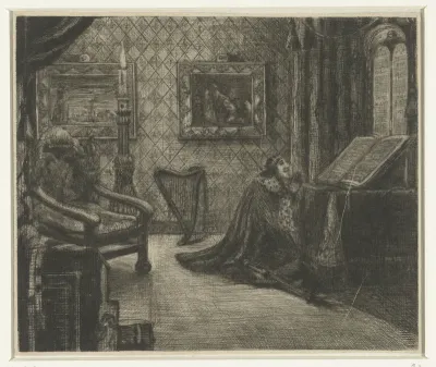 Koning David in gebed