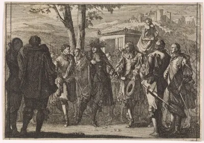 Koning Karel I van Engeland wordt door de Engelse soldaten gevangengenomen, 1647