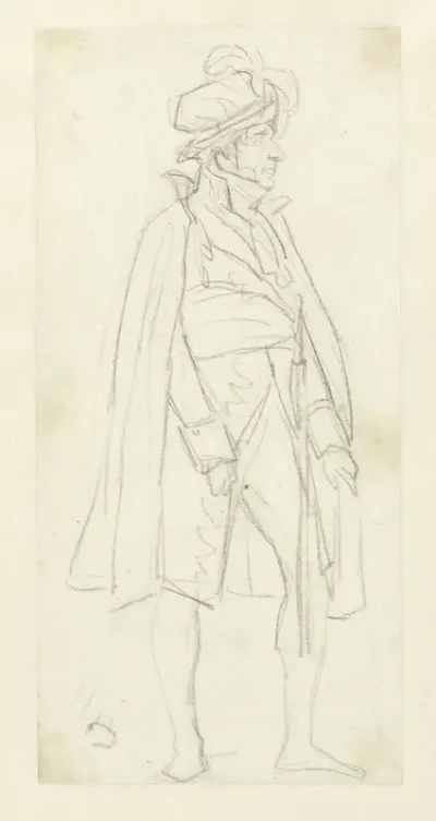 Koning Lodewijk Napoleon de Sacre bijwonend