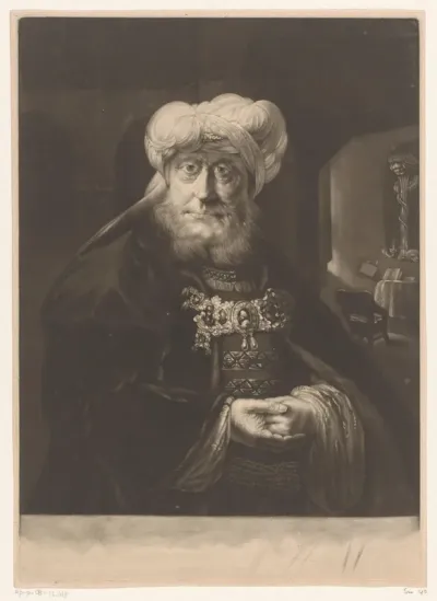 Koning Uzziah geteisterd door melaatsheid