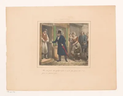 Koning Willem I leent geld voor de armen, 1829
