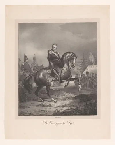 Koning Willem I te paard