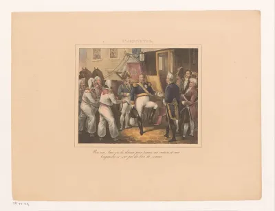 Koning Willem I weigert het aanbod van de kaailopers, 1829