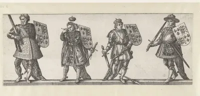 Koningen Edward IV, Edward V, Richard III en Hendrik VII