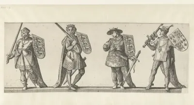 Koningen Hendrik III, Edward I, Edward II en Edward III