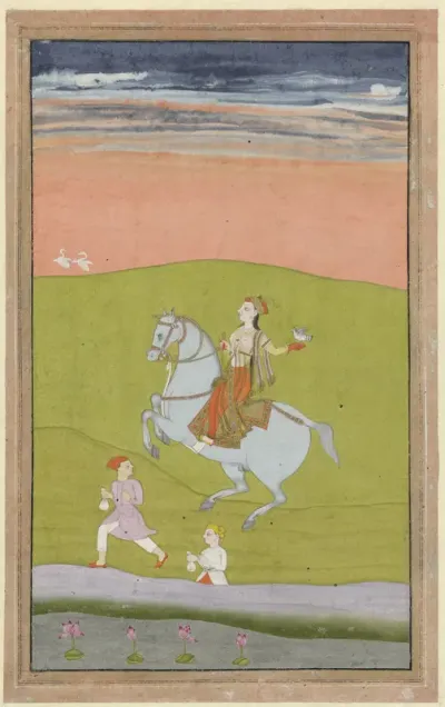 Koningin Chand Bibi te paard