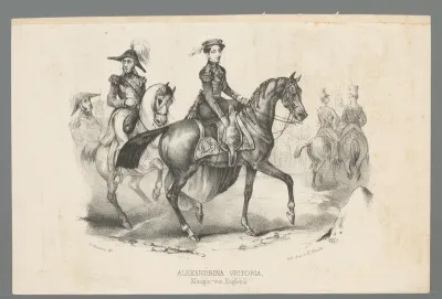 Koningin Victoria te paard