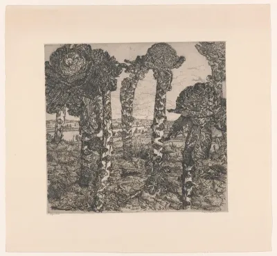 Kool in een landschap