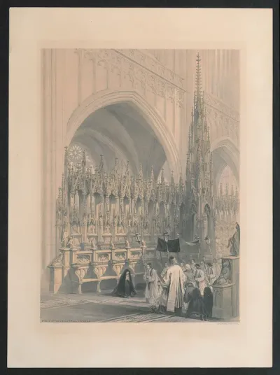 Koorstoelen in de kathedraal van Antwerpen